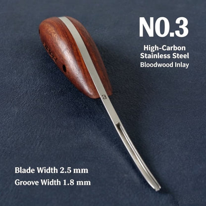 Leather Craft Adjustable Groover Creaser Edge Groove Cutter Stitching Hand Tool