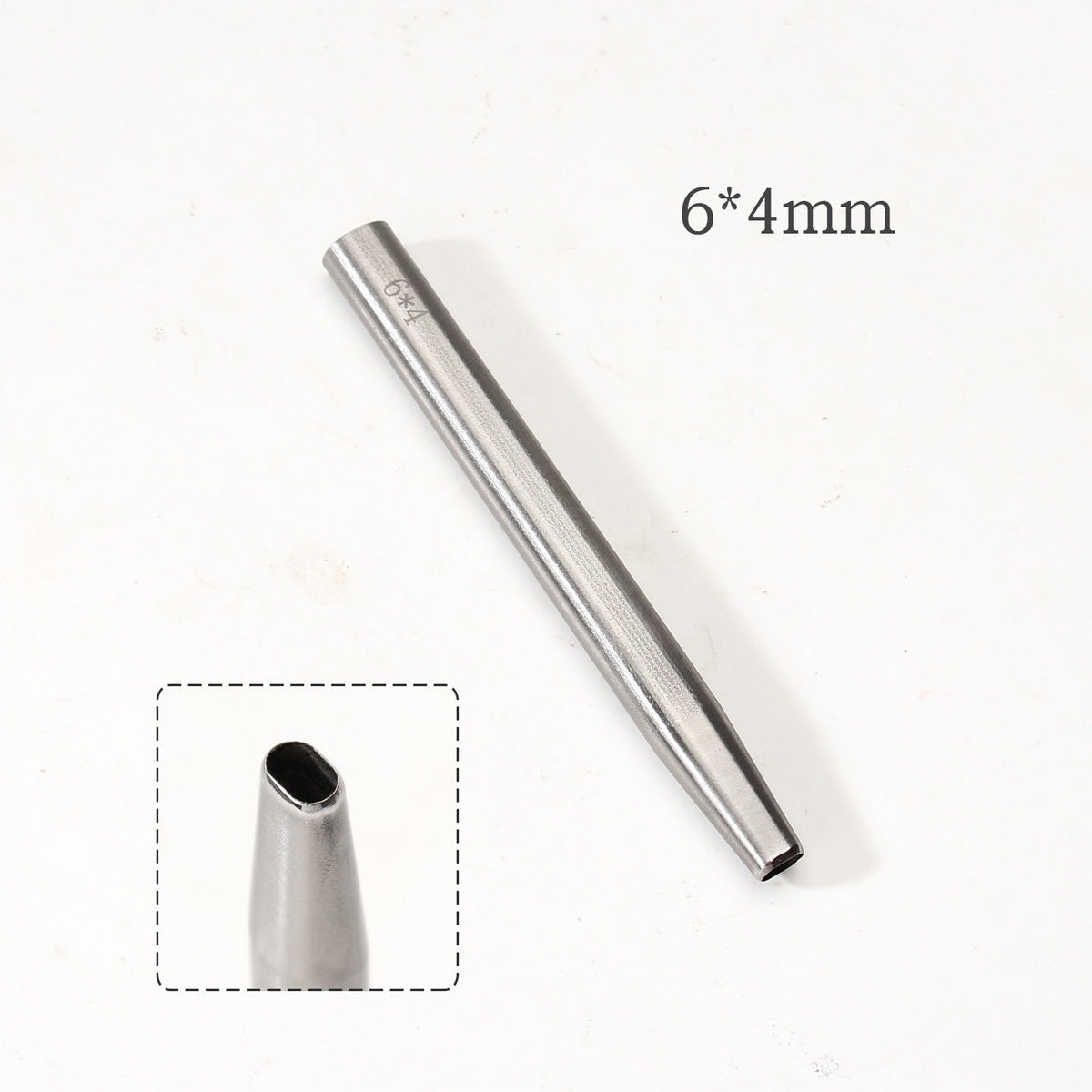 Leather Craft Belt Hole Punch Oval Flat Straight Teardrop Single DIY 440C Tool