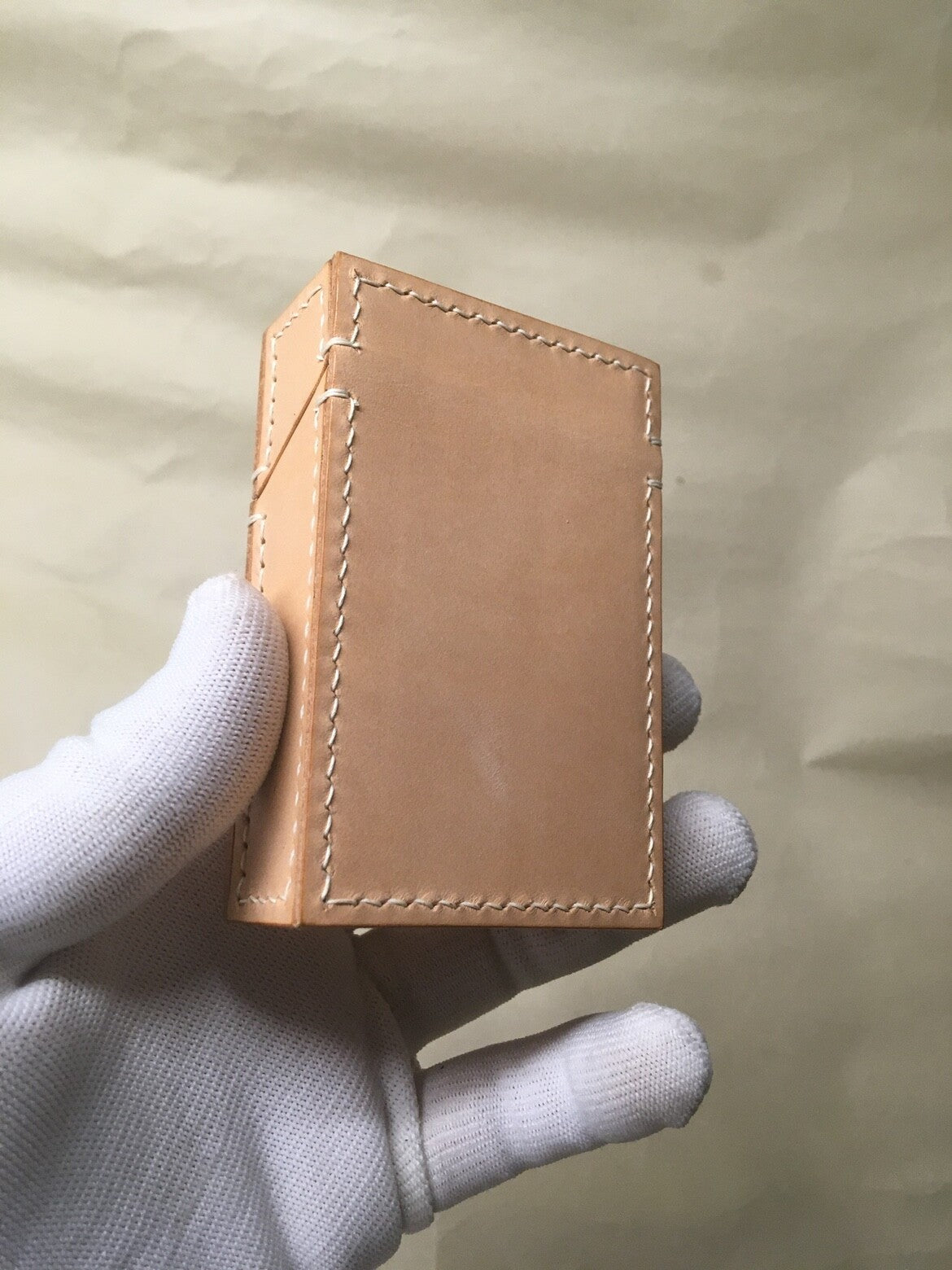 Handmade Custom Made Genuine Leather Cowhide Cigarette Case Pocket Holder Box