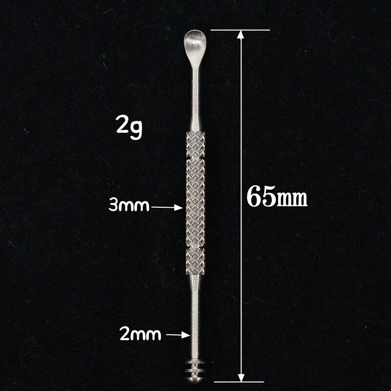 Titanium Toothpick Tube Waterproof Storage Ear Spoon Fruit fork Set Pendant