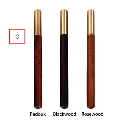 Custom Made Retro Solid Brass Sandalwood Craft Pen Ball Point Pen EDC Gift