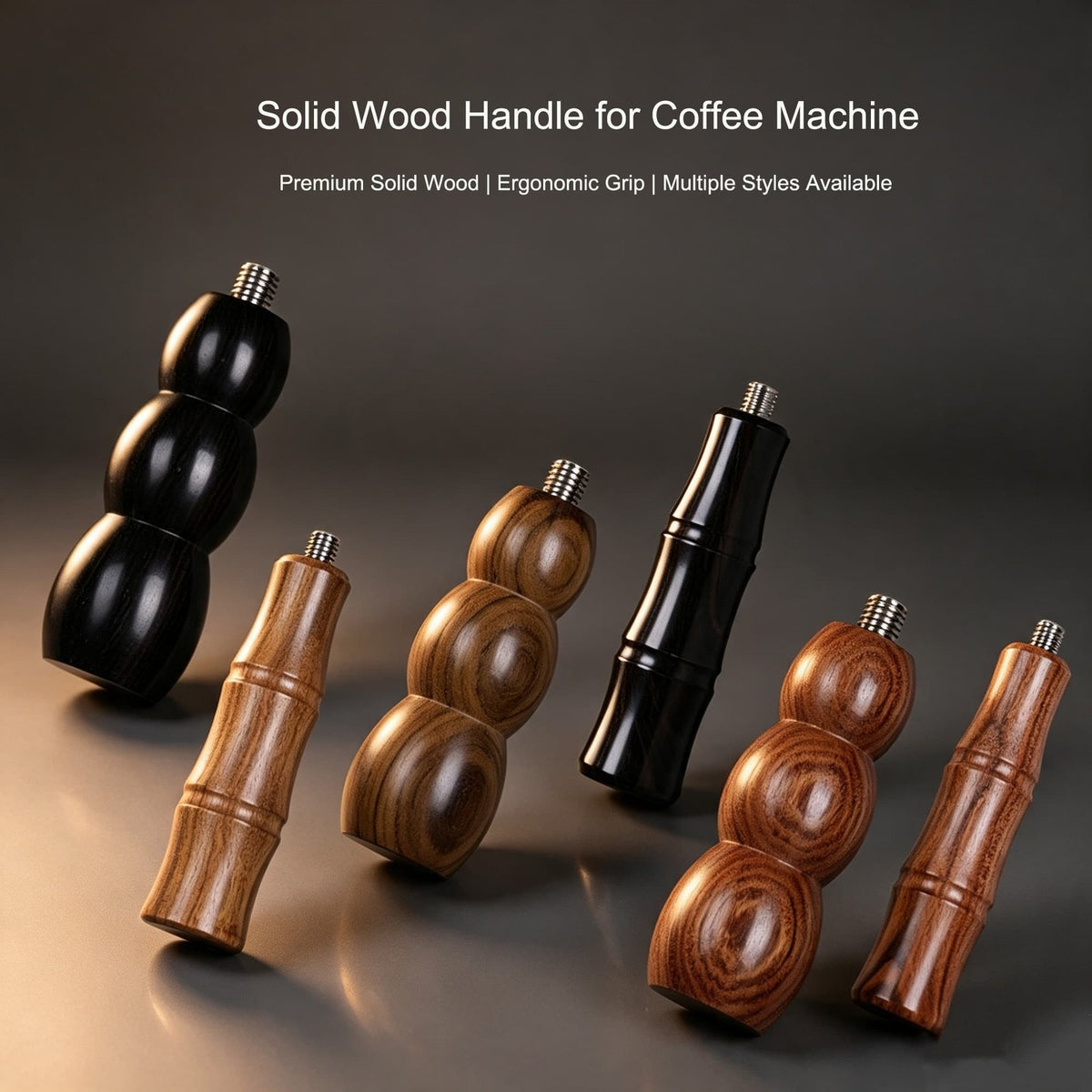 Universal Coffee Machine Wood Handle Replacement M10 M12 Rosewood Blackwood