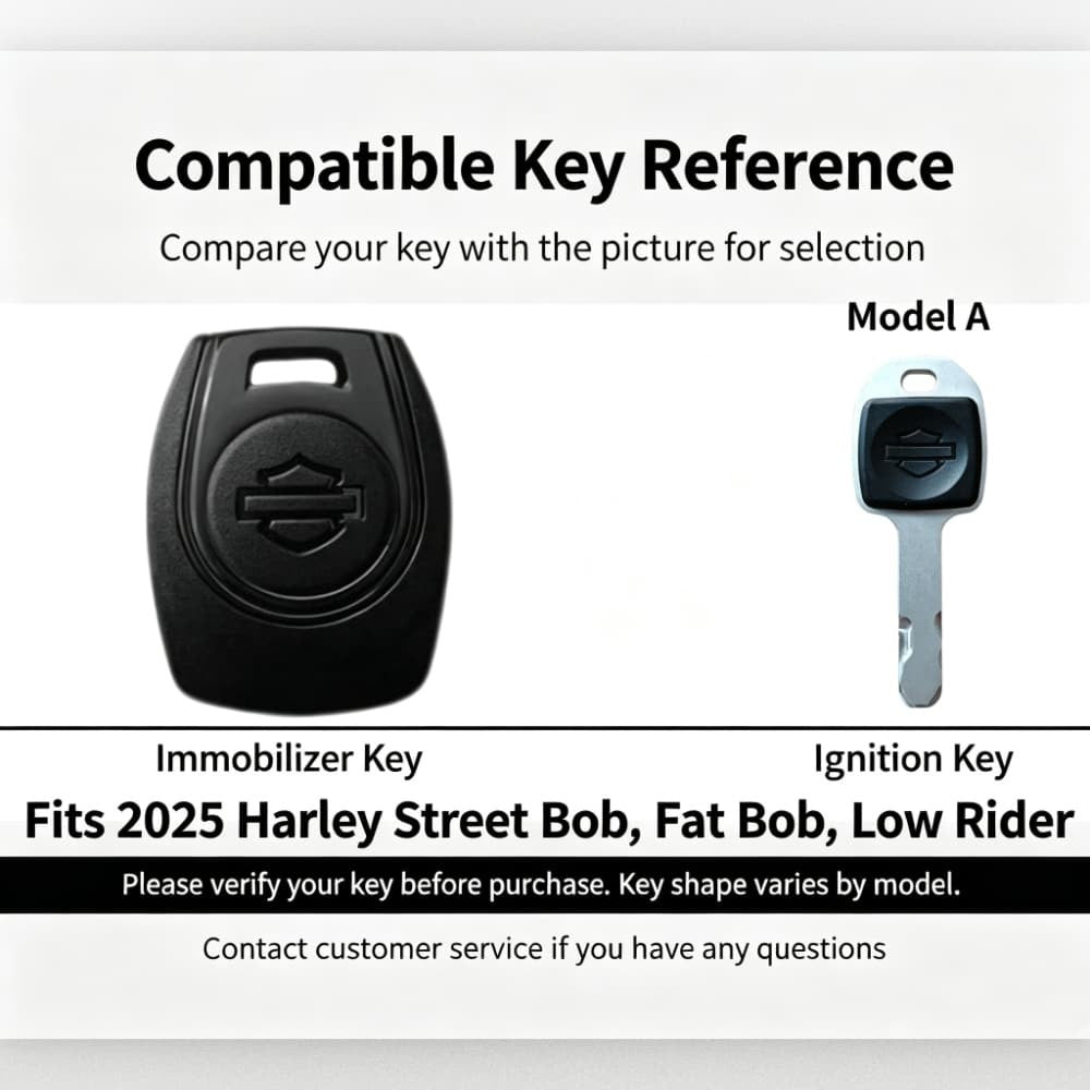 Genuine Leather Smart Key Case for 2025 Harley Pan America Sportster Fat Boy