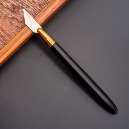 Leather Craft Bevel-Point Edge Knives Wooden Carving Pen Knife Cutting Tools Diy