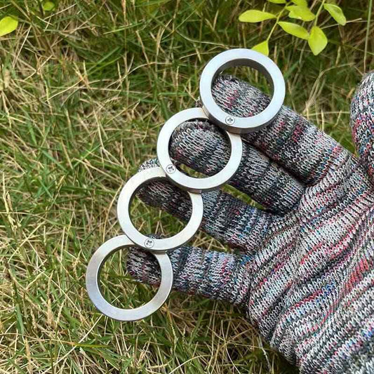 New Edition 201 Stainless Steel Mini Collector Ring EDC Decompression Toy