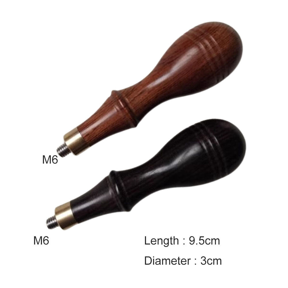 Custom Made Wooden Handle Replacement With M6 Screw for Espresso Machine DIY