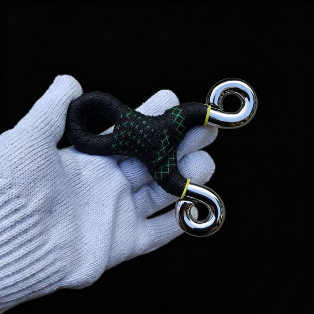 Mirror Stainless Steel Slingshot Handmade Flat/Recurve Fits Round & Flat Bands