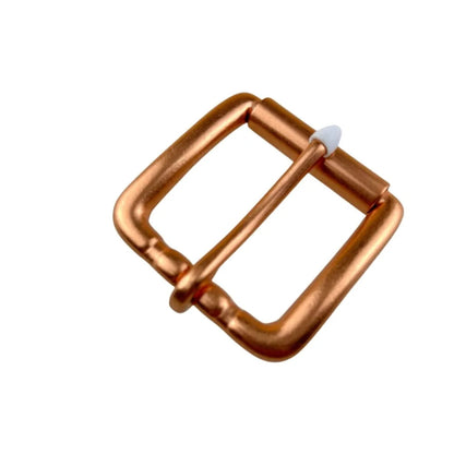 Red Copper Men's Belt Buckle Handmade Vintage Style Pin Buckle Casual Belt