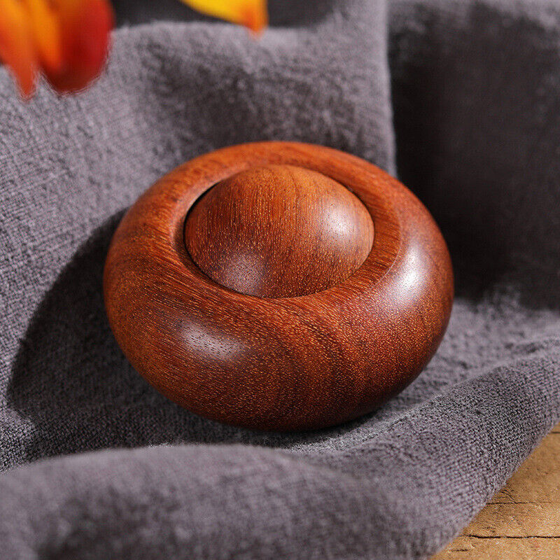 Luxury Wooden Craft Transfer Ball Finger Massager Hand Toy Relieve Pressure EDC