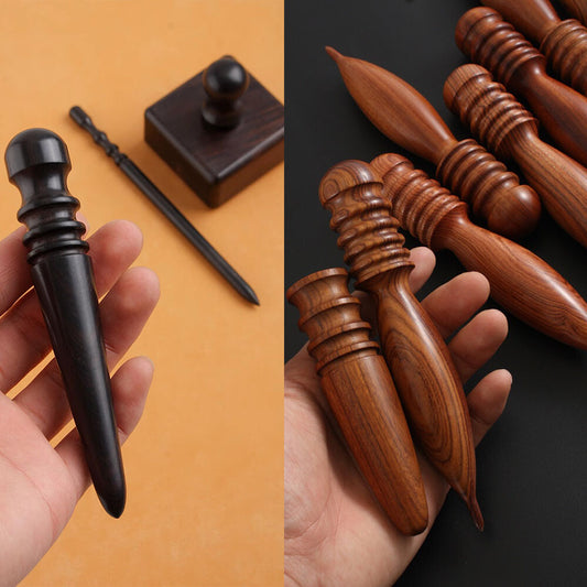 Blackwood Rosewood Edge Burnisher Multi-Size Grooves for Leathercraft Finishing