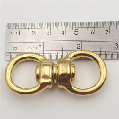 Solid Brass Swivel Figure 8 Ring Pet Leash Connector Bag Strap Hardware Link DIY