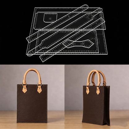 Acrylic Sheet Music Bag Pattern Crossbody Shoulder Leather DIY AAB953