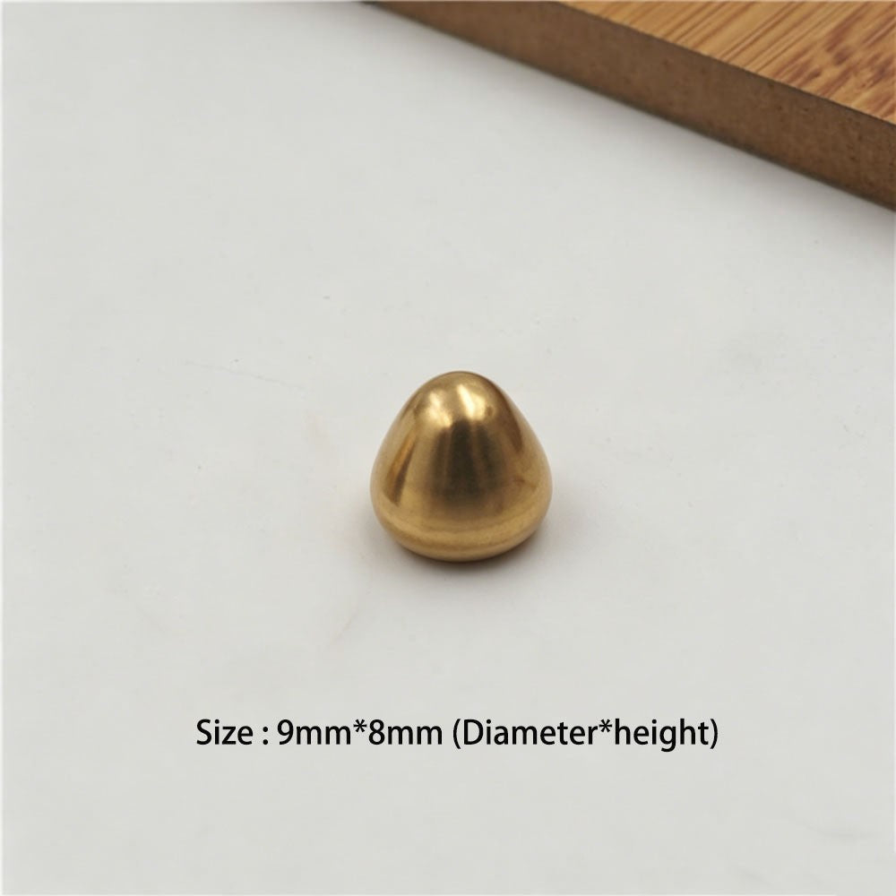 20pcs Solid Brass Pyramid Spikes Punk Rivets Studs Dog Collar Leather Craft DIY