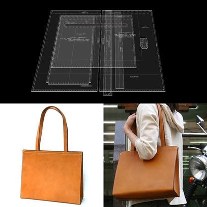 Acrylic Leather Tote Bag Template for Women Shoulder Bag DIY Pattern AAB832
