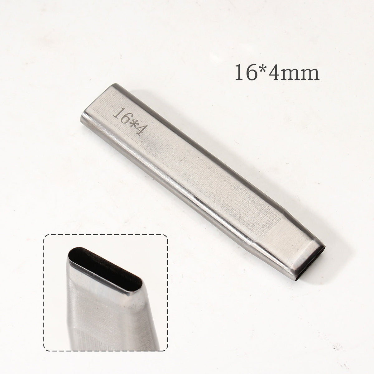Leather Craft Belt Hole Punch Oval Flat Straight Teardrop Single DIY 440C Tool