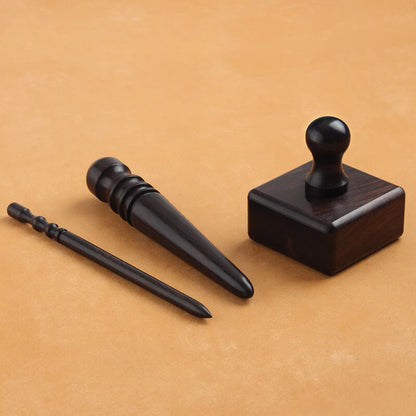Blackwood Rosewood Edge Burnisher Multi-Size Grooves for Leathercraft Finishing