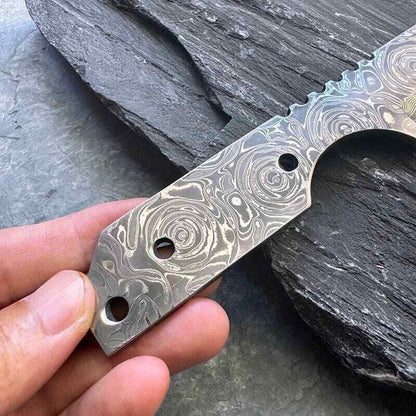 Thick Damascus Blade Blank Outdoor Cutter Fruit Knife Home Kitchen Hobby DIY Vg10 Steel Supply