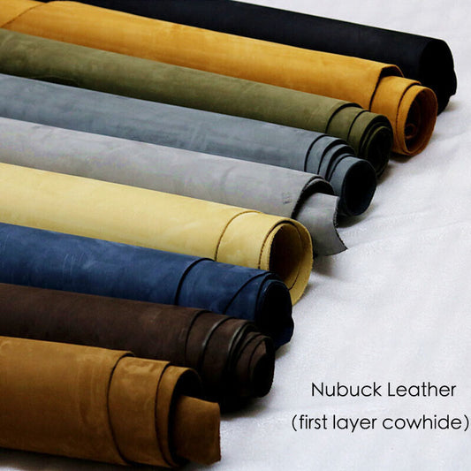 Nubuck First layer Cowhide Sanded Leather Craft Diy Shoes Scabbard Bag Material