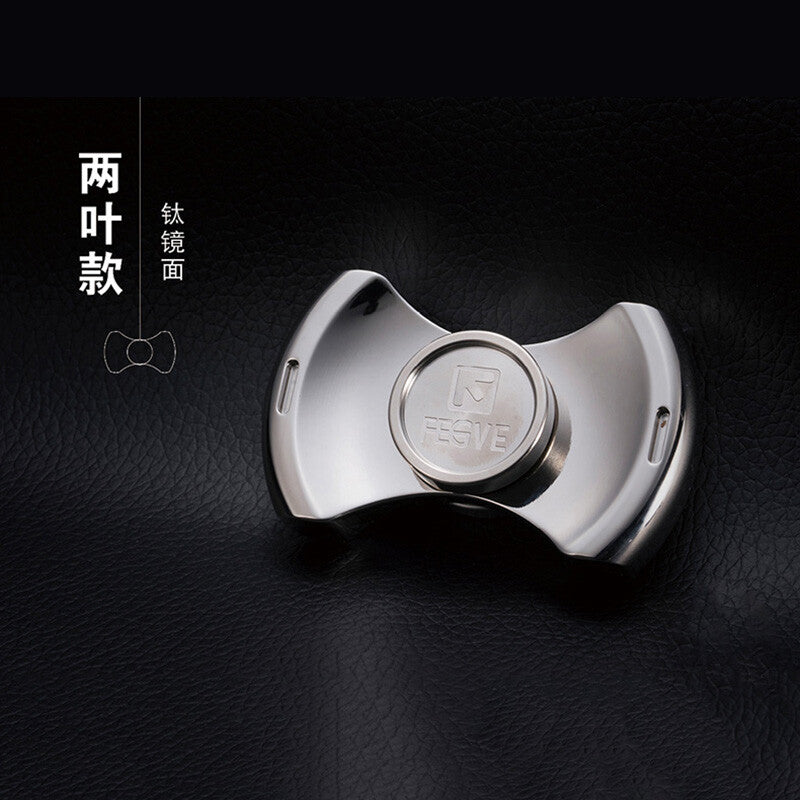 FEGVE Fidget Hand Spinner Titanium/Brass Alloy Finger focus Toy EDC Gift