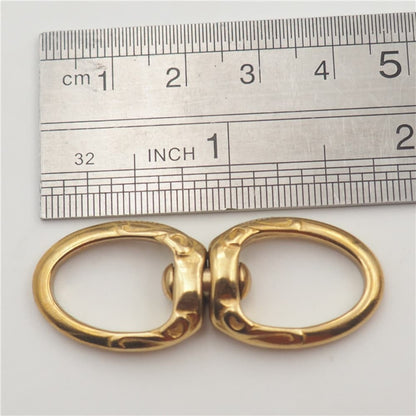 Solid Brass Swivel Figure 8 Ring Pet Leash Connector Bag Strap Hardware Link DIY