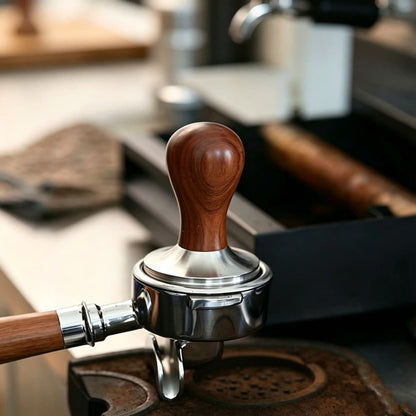 Universal Coffee Tamper Wood Handle Replacement M8 M10 Rosewood Blackwood Walnut