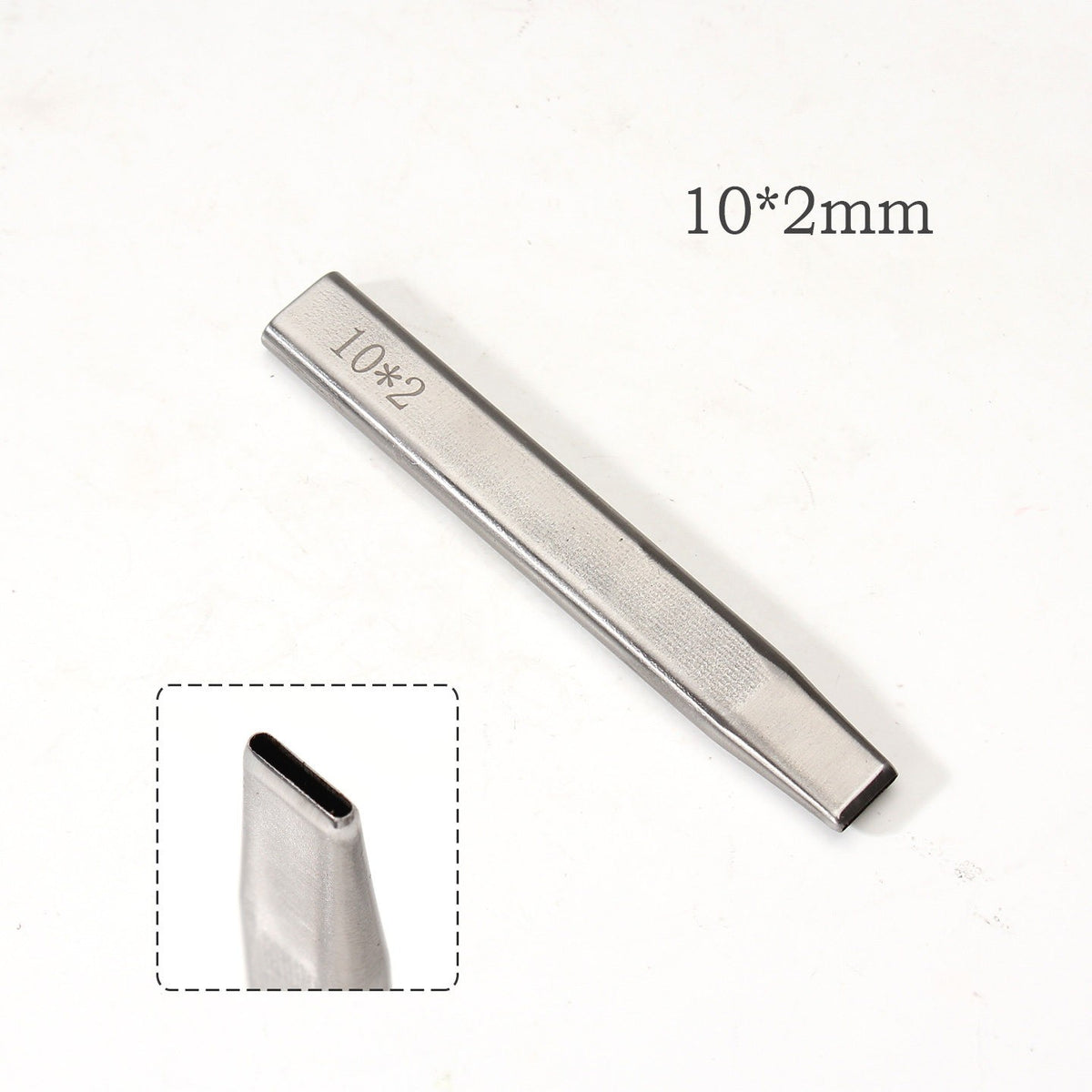 Leather Craft Belt Hole Punch Oval Flat Straight Teardrop Single DIY 440C Tool