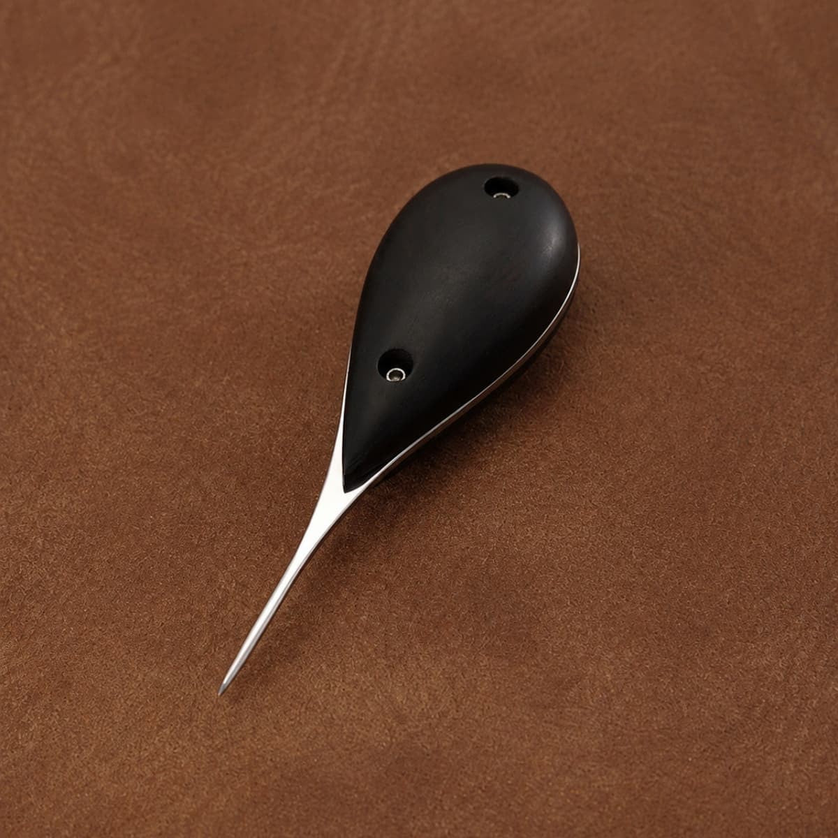 Premium French Leather Craft Round Diamond Flat Awl Hand Stitching Tools