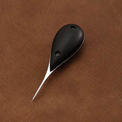Premium French Leather Craft Round Diamond Flat Awl Hand Stitching Tools