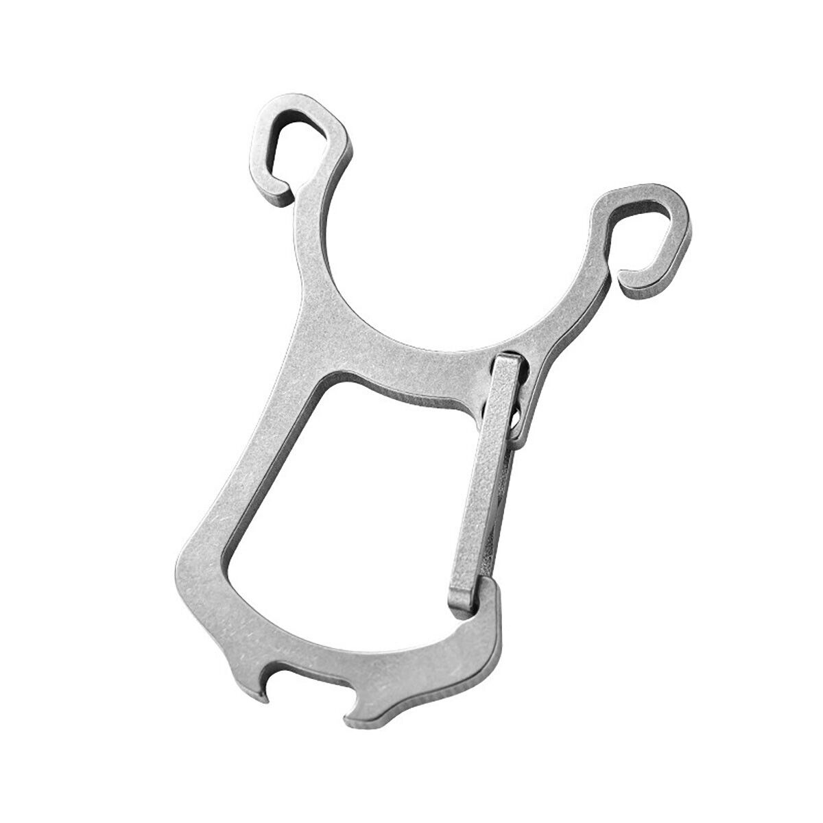 Mini Titanium Alloy Keychain catapult Bottle Opener Portable Slingshot EDC Tool