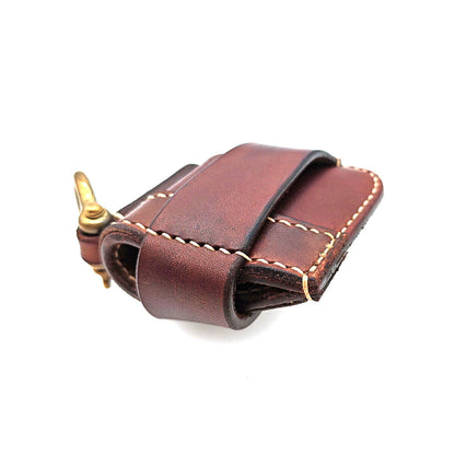 Custom Leather Craft Car Key Bag Cowhide holder for zippo lighter case Z Design