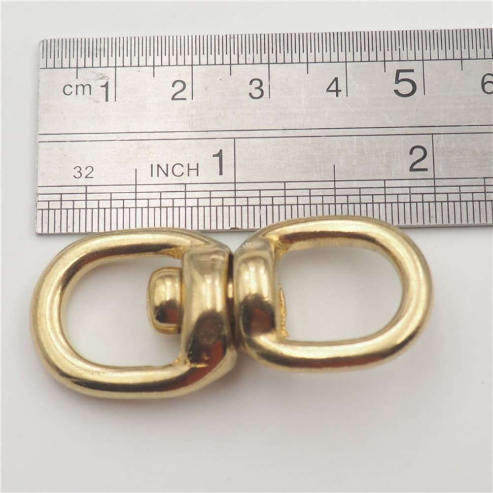 Solid Brass Swivel Figure 8 Ring Pet Leash Connector Bag Strap Hardware Link DIY