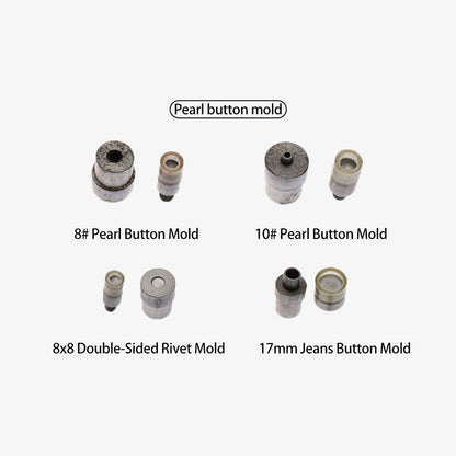 Manual Button Installation Machine Mute Stamping Snap Rivets Eyelet Mold Tools