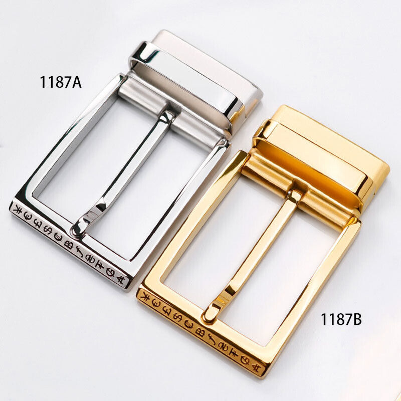 Solid 304 Stainless Steel Belt Buckle for Men Dress Belt DIY Leather Work Craft