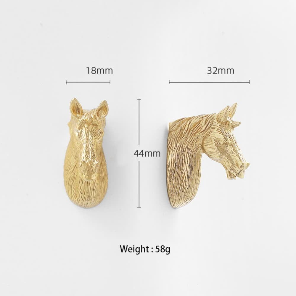 Animal Brass Cabinet Drawer Pull Handle Wardrobe Cupboard Furniture Hardware