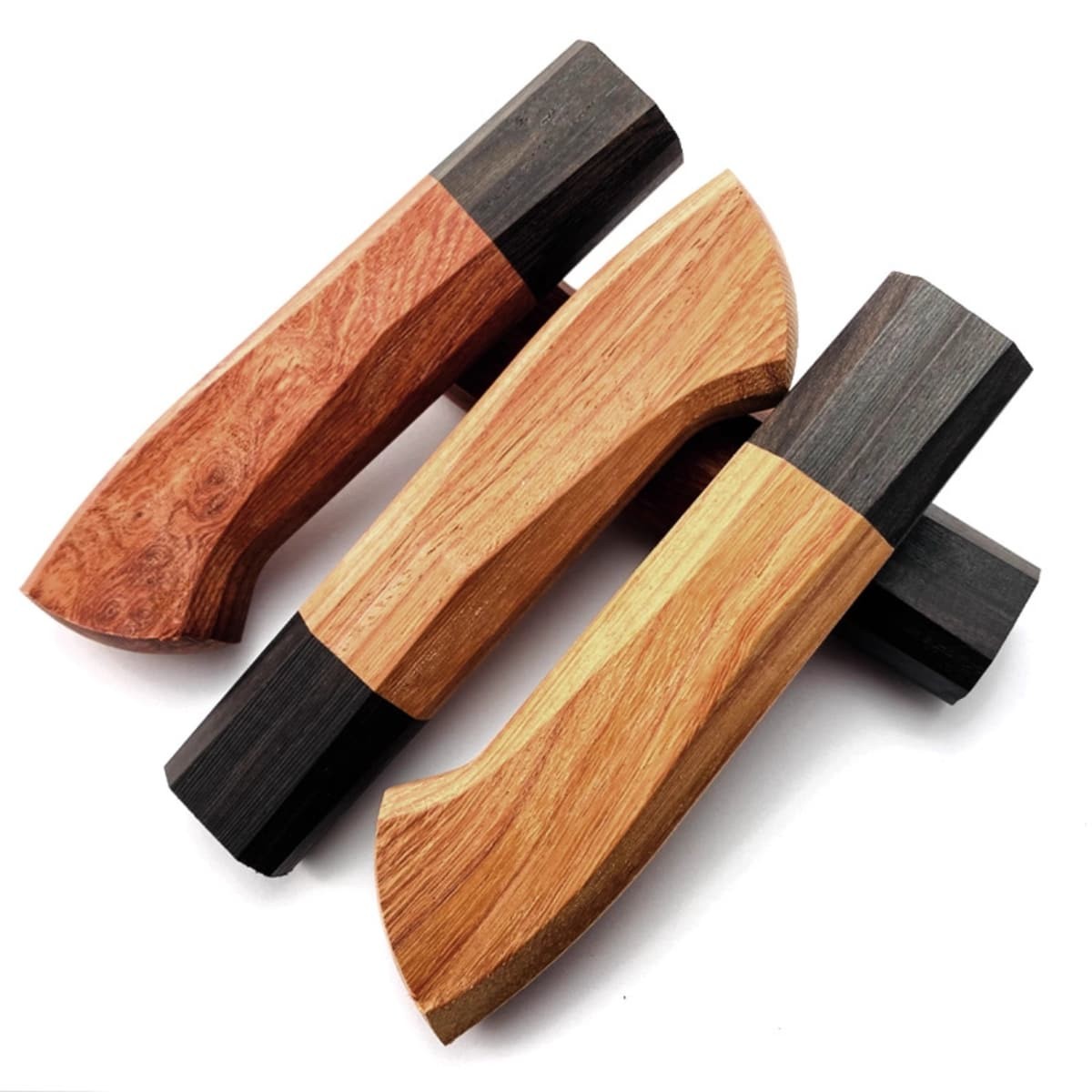 Japanese Knife Handle Solid Wood for Chef Santoku Yanagiba Deba Knives DIY