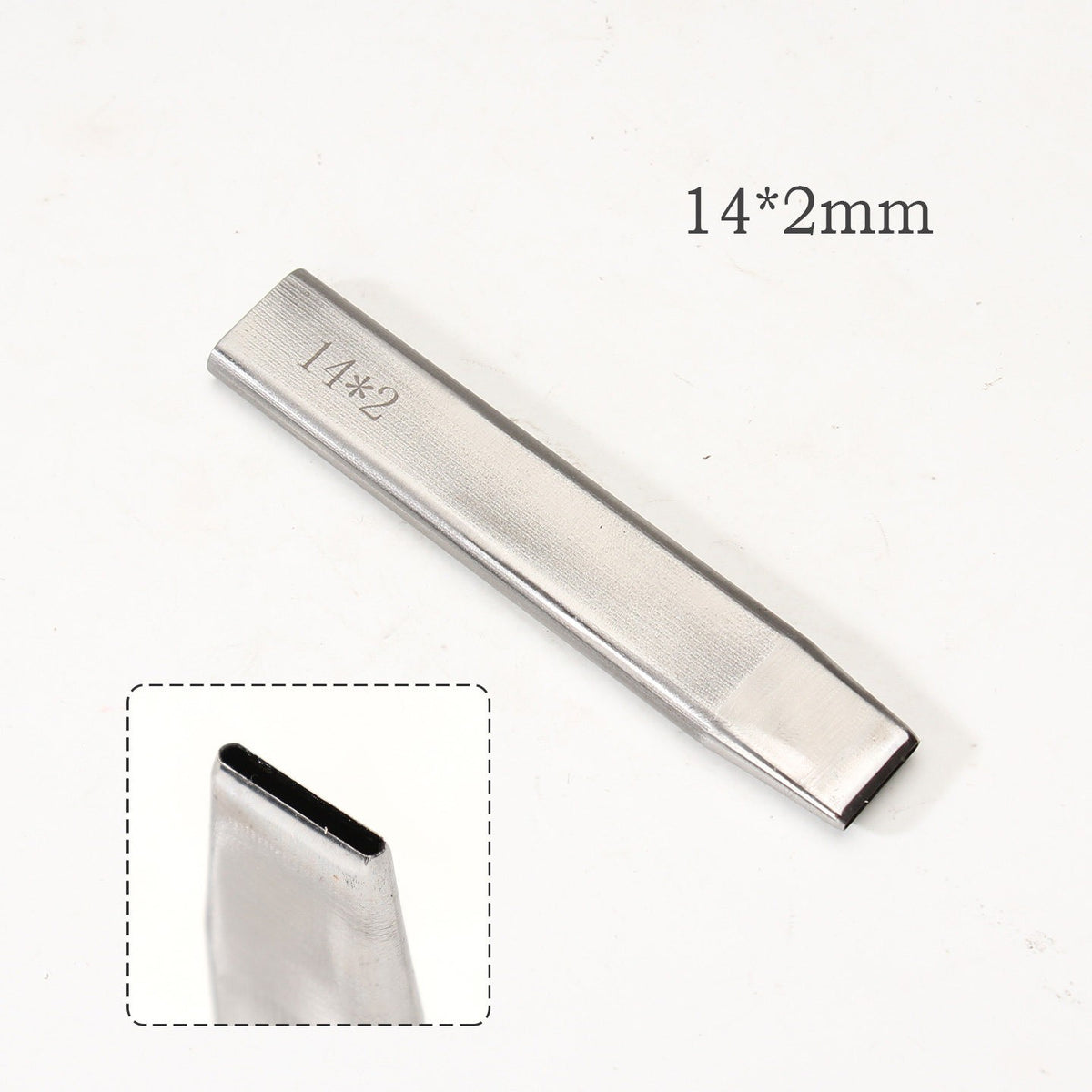 Leather Craft Belt Hole Punch Oval Flat Straight Teardrop Single DIY 440C Tool