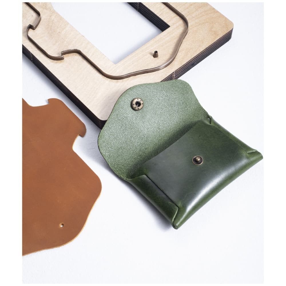 Japanese Steel No Sew Cutting Die Template for Leather Card Case Coin Purse DIY