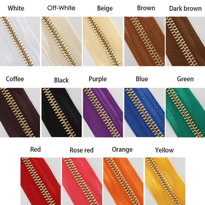 YKK No5 Zipper Tape Brass Teeth One Way Zipper Bag Handbag Hand DIY Accessories