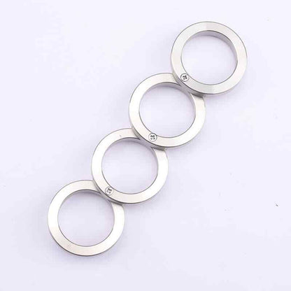 New Edition 201 Stainless Steel Mini Collector Ring EDC Decompression Toy
