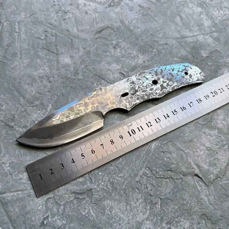 Thick Damascus Blade Blank Outdoor Cutter Fruit Knife Home Kitchen Hobby DIY Vg10 Steel Supply