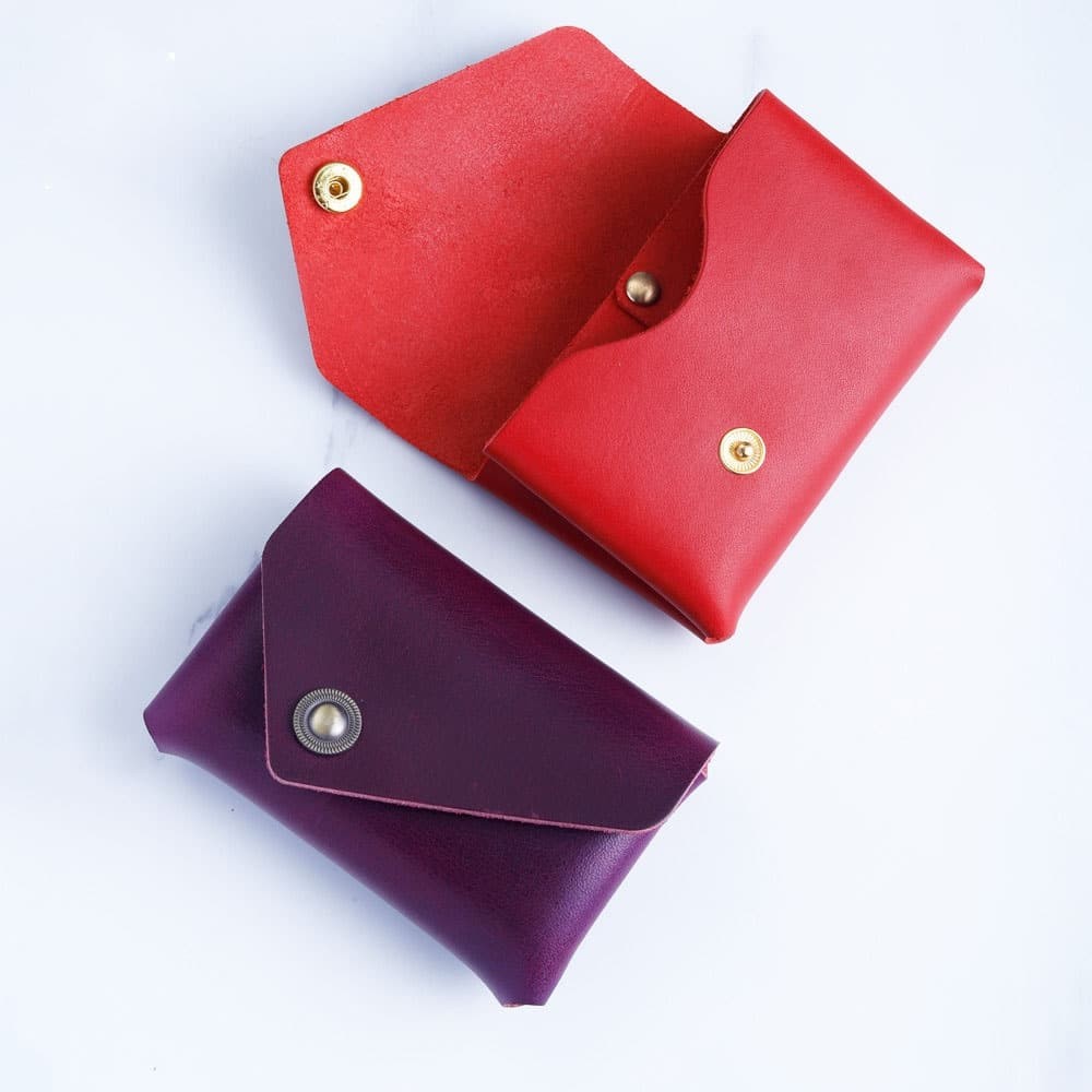 Japanese Steel No Sew Cutting Die Template for Leather Card Case Coin Purse DIY