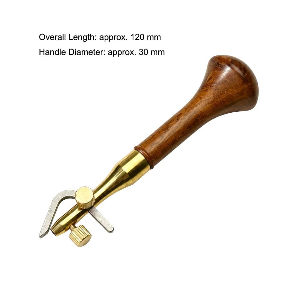 Adjustable Multi Blade Leather Edge Groove Tool Wood Handle Beveler Groover