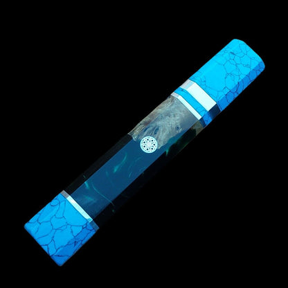 Japanese Style Octagonal Carbon fiber Turquoise Handle Making Chief Knife Diy