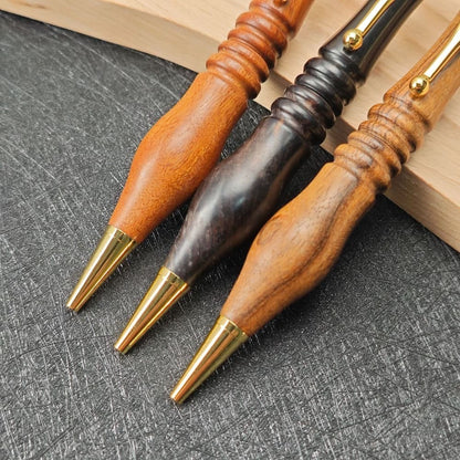 Ebony Wood Click Ballpoint Pen Creative Gift Wooden Pen Customizable Handmade