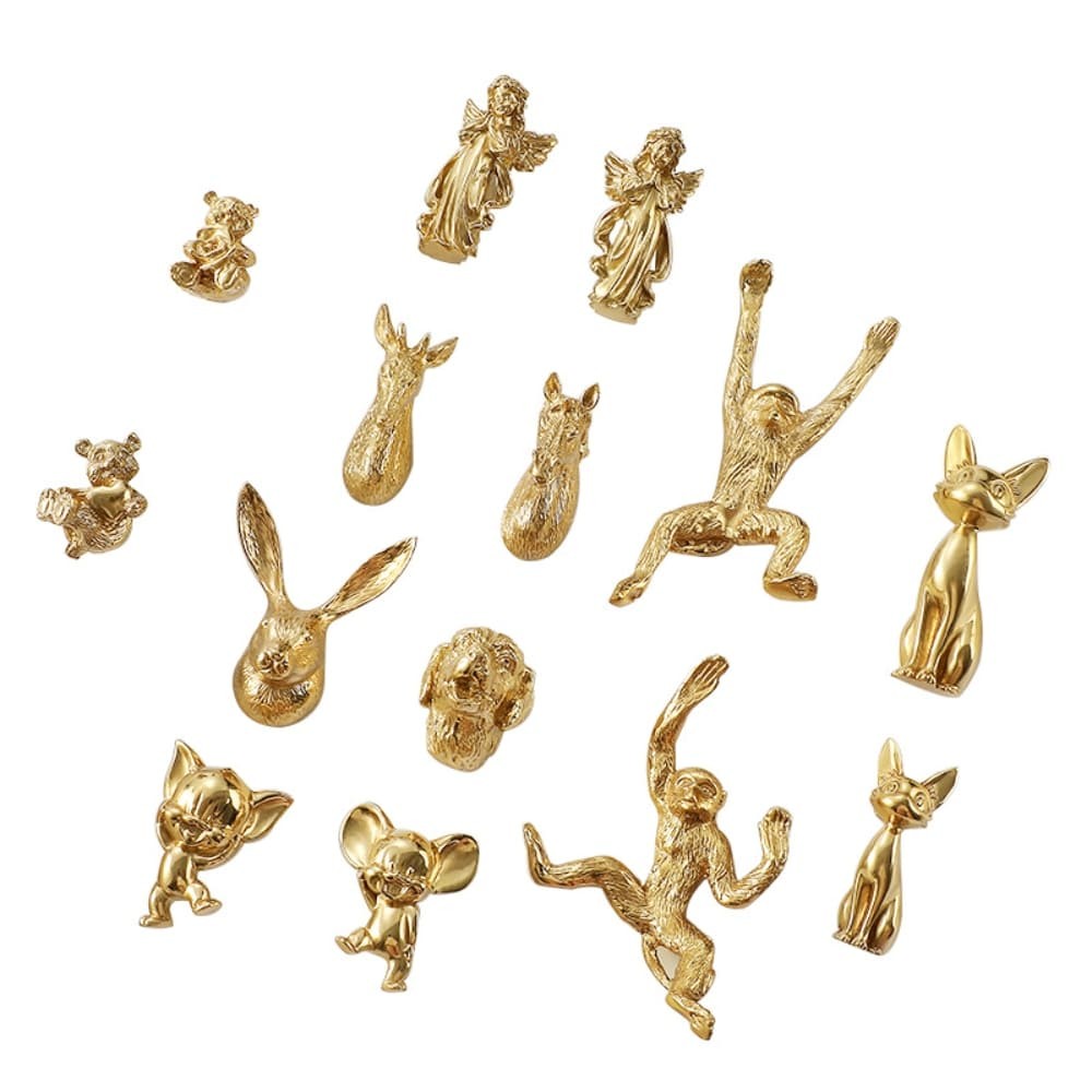 Animal Brass Cabinet Drawer Pull Handle Wardrobe Cupboard Furniture Hardware