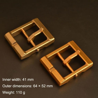 Solid Brass Removable Pin Belt Buckle for Leather Belt Handmade Jeans Men's 38mm