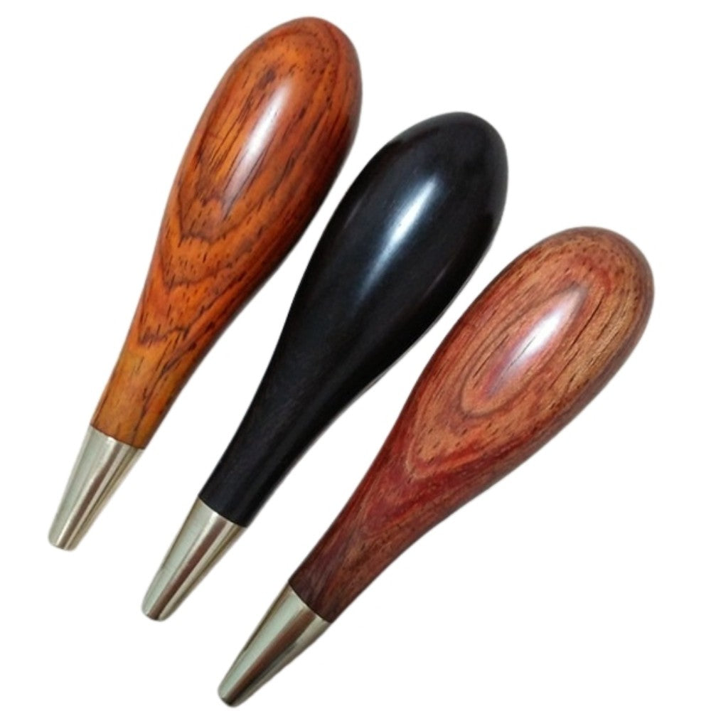 Ebony Rosewood Handle DIY For Making Leather Craft Awl Edge Trimming Polish Tool