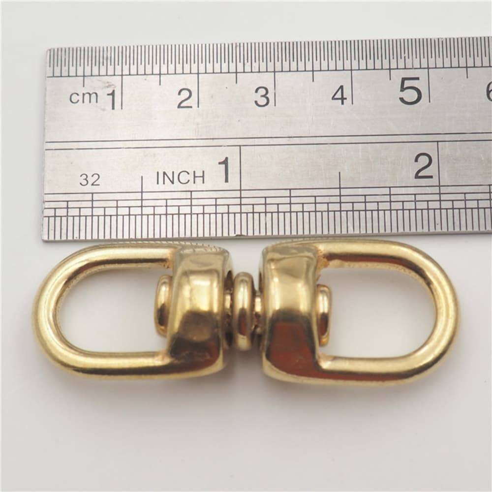 Solid Brass Swivel Figure 8 Ring Pet Leash Connector Bag Strap Hardware Link DIY