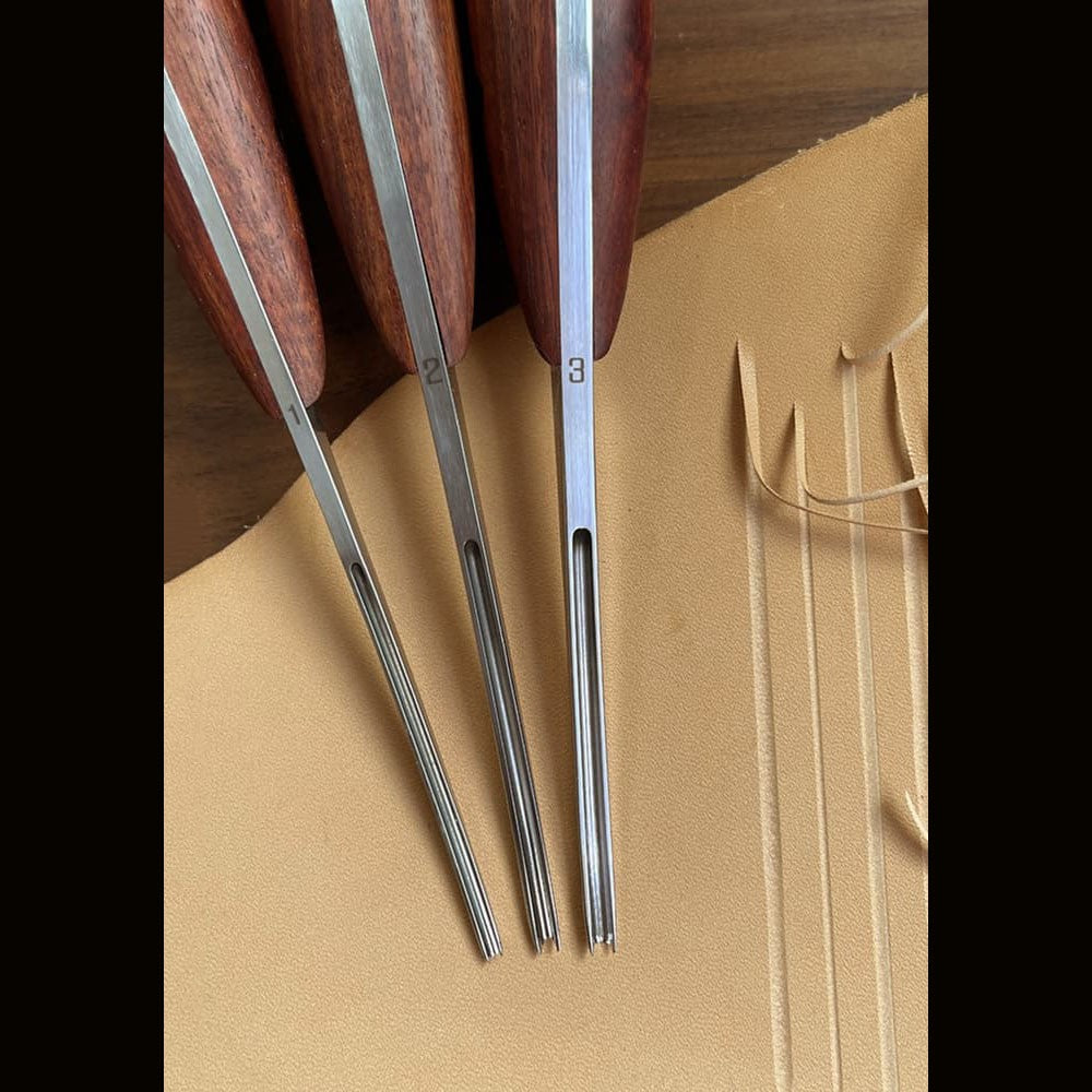 Leather Craft Adjustable Groover Creaser Edge Groove Cutter Stitching Hand Tool