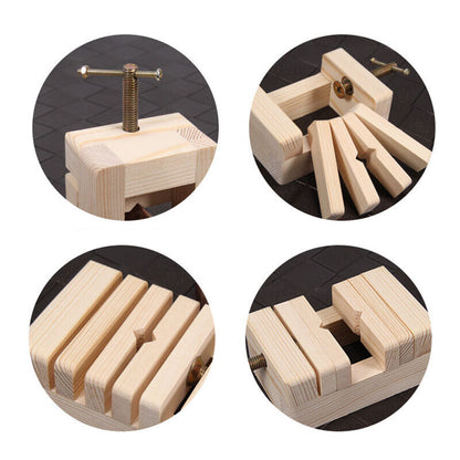 Wooden Multifunctional Mini Bench Vice Fixture Olive Seal Engrave Carve Clamp